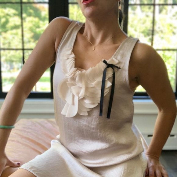 "West Kei"  Nude Silky Slip Dress - Picture 1 of 4